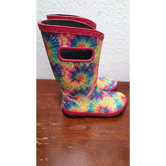 Bogs Kids Tie-Dye Rain Boots Waterproof Neoprene Insulated Durable Rubber Size 1 - Picture 3 of 8